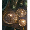 Lampe à Huile Ellipse en verre Striée Transparente - 3 Tailles - IMPRESSION LIN