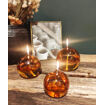 Lampe à Huile de Paraffine - Sphère Décorative Light Amber en Verre Soufflé - 4 Tailles