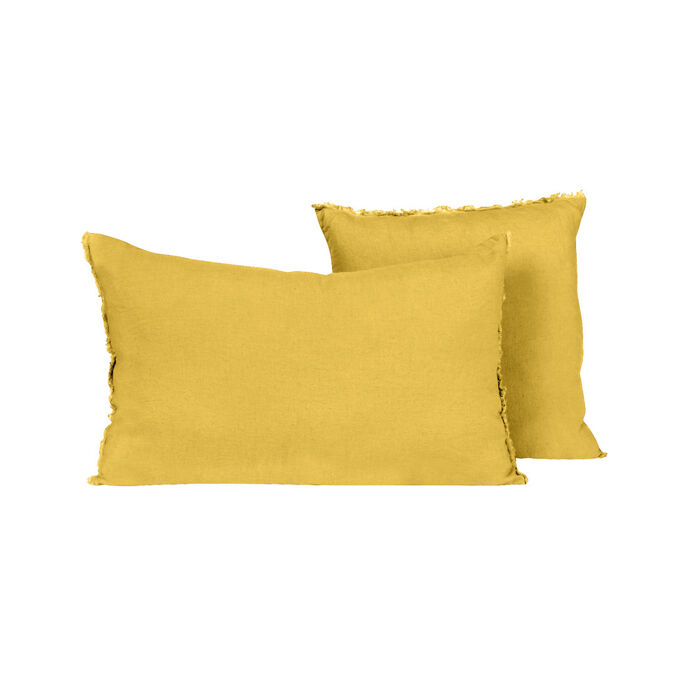 Harmony Textile - Haomy Housse de Coussin VITI en Lin Lavé