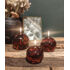 Lampe à Huile de Paraffine - Sphère Décorative Dark Amber en Verre Soufflé - 4 Tailles