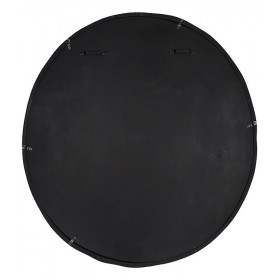 Miroir CHARLIE Alu Grand modèle - Bord Noir Métal - 60X2X55 cm - POMAX
