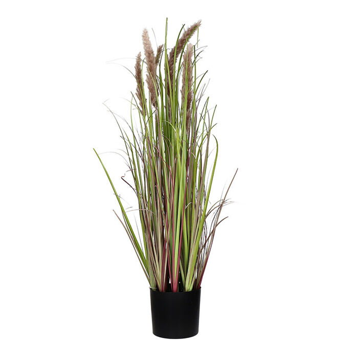 Bouquet d'Herbes Artificielles GRASS Brun - D11 X H78 cm - POMAX