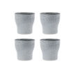 Lot de 4 Tasses thermos LISS en Grès - H9xDiam9 cm 250ml