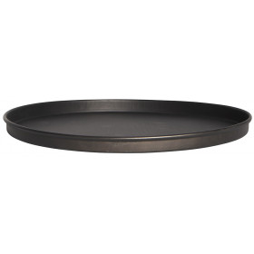 Plateau métal rond noir - H:1,3CM Ø:22CM - IB LAURSEN