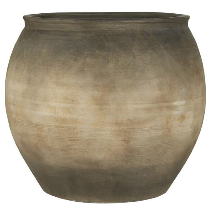 Pot en céramique gris - H:33CM Ø:35CM - IB LAURSEN