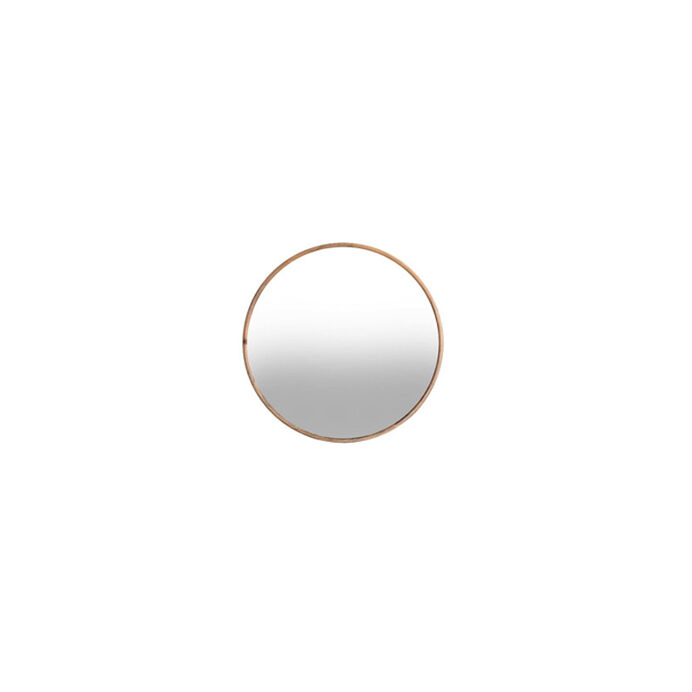 Miroir Rond BARNES Contour Bois - Diam. 33 cm