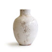 Vase GAYA en Terracotta Blanc Nacré - Diam.18 H.26 cm - RED CARTEL