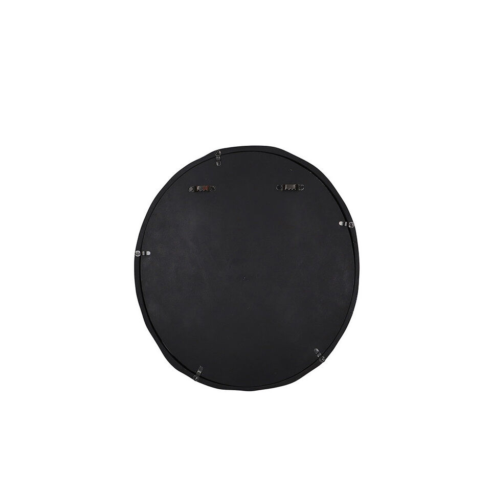 Miroir CHARLIE Alu - Bord Noir Métal - 40X2X35 cm - POMAX