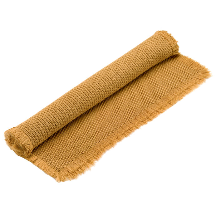 Tapis de bain grains de riz Elly - Vivaraise | Impression Lin