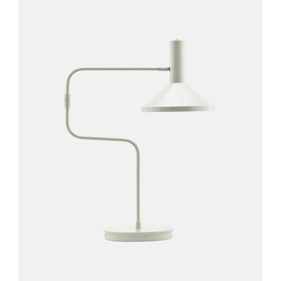 Lampe de Table Desk Métallique Ecru Style Minimaliste - Diam. 25 H.66 cm - HOUSE DOCTOR