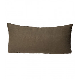Coussin BILL 100% Lin Fait Main Finition Point Sellier et Fermeture Zippé - 30x60 - BED AND PHILOSOPHY
