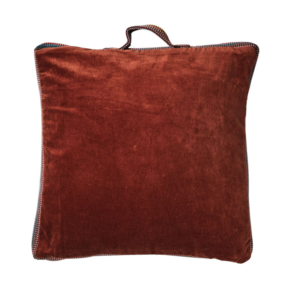 Housse de Coussin de Siège TOULOUSE en Velours de Coton - 45x45x5 cm - AFFARI