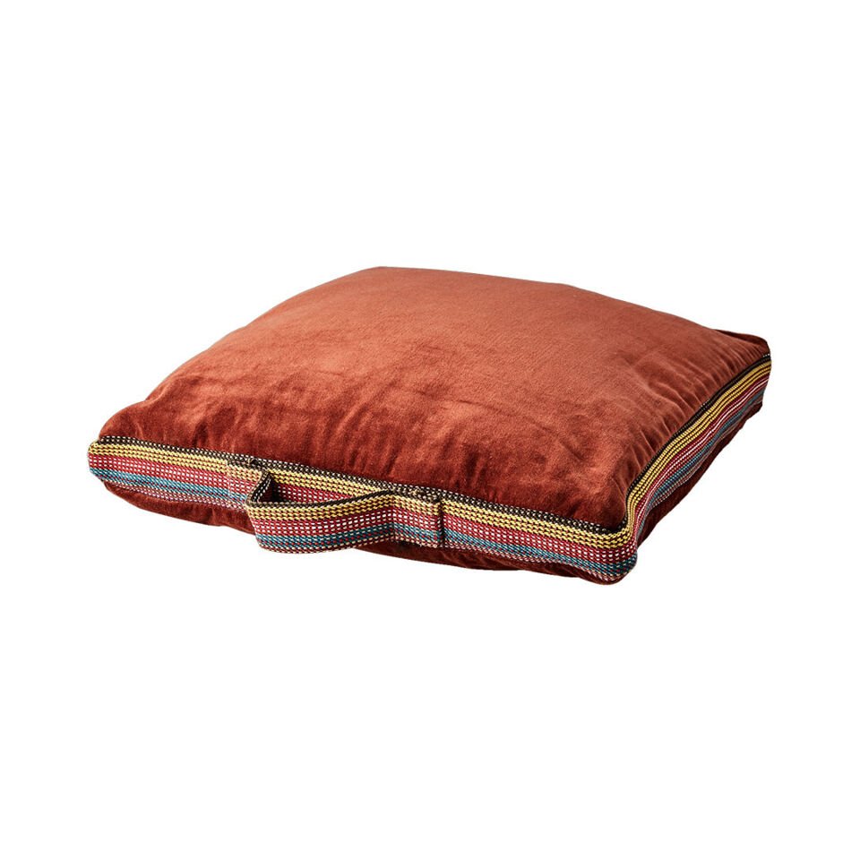 Housse de Coussin de Siège TOULOUSE en Velours de Coton - 45x45x5 cm - AFFARI