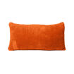 Coussin Eponge ENRICO 100% Coton Orange Fermeture Zippée et Remplissage Bille de Polystyrène - 30x60 - BED AND PHILOSOPHY