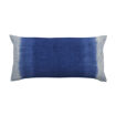 Coussin MARCEL 100% Lin Deep Dye Blue Indigo Finition Zippée - 55x110 - BED AND PHILOSOPHY