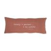 Coussin SMOOTHIE 100% Lin Imprimé Noboby is perfect... I am Nobody - Rosebud - 30x70 - BED AND PHILOSOPHY