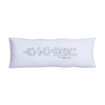 Coussin SMOOTHIE 100% Lin Imprimé Bed is My Philosophy - Blanc - 30x70 - BED AND PHILOSOPHY