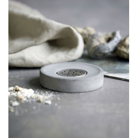 Porte-savon rond en ciment brut CEMENT  - HOUSE DOCTOR