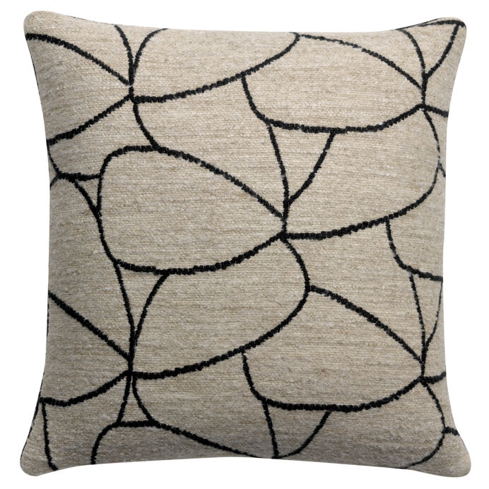 Vivaraise Coussin Dany Blanc et noir -