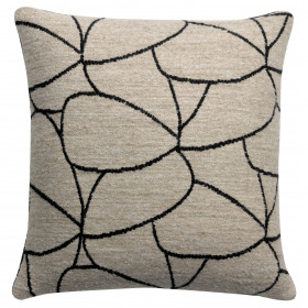 Coussin Dany Blanc et noir -  