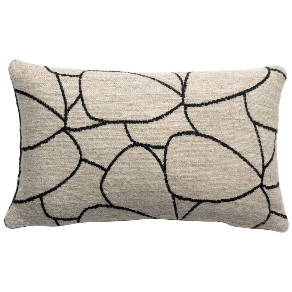 Coussin Dany Blanc et noir