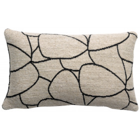 Coussin Dany Blanc et noir -  