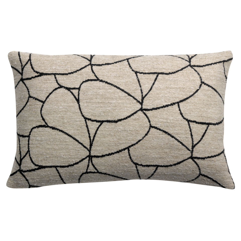 Coussin Dany Blanc et noir -  