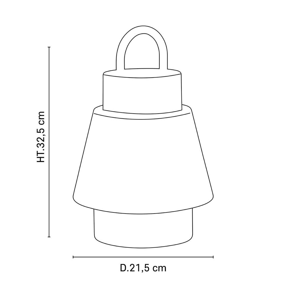 Baladeuse Polypropylène et Tissu Honey SINGAPOUR - H. 32,50cm - MARKET SET