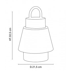 Baladeuse Polypropylène et Tissu Honey SINGAPOUR - H. 32,50cm - MARKET SET