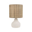 Lampe Céramique et Bana Blanc PORTINATX M - H. 58cm