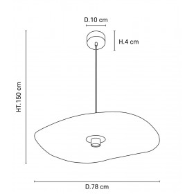 Suspension Lin Naturel RIVAGE Diam. 78cm - MARKET SET