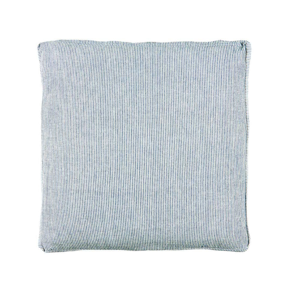 Housse de Coussin 100% Coton Rayé Bleu - 45x45 - IB LAURSEN