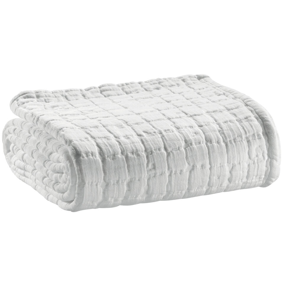 Plaid en coton stonewashed Swami - 130x200