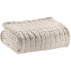 Plaid en coton stonewashed Swami - 130x200