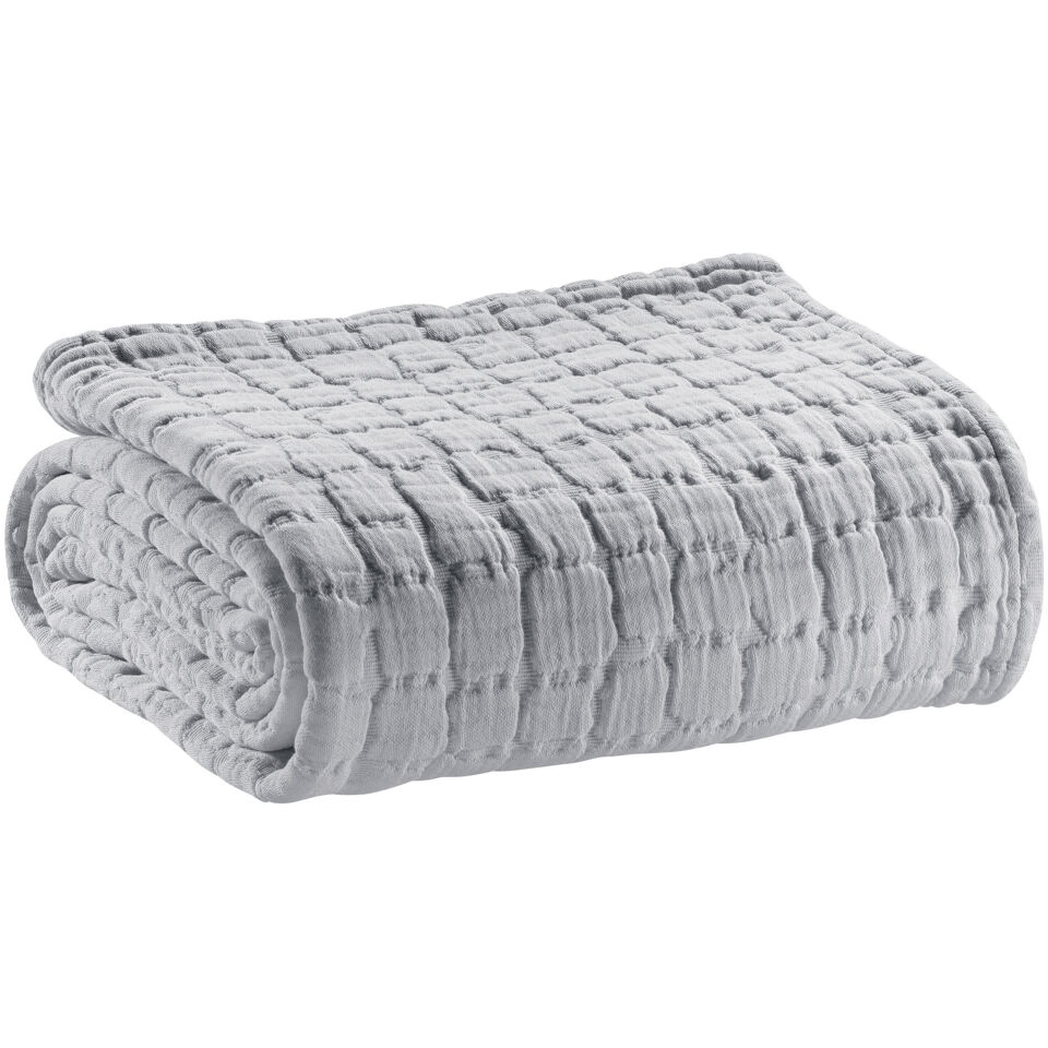 Plaid en coton stonewashed Swami - 130x200