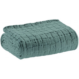 Plaid en coton stonewashed Swami - 130x200