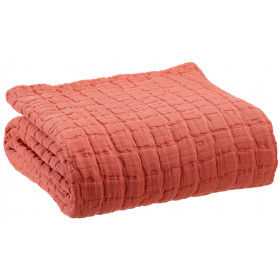 Plaid en coton stonewashed Swami - 130x200