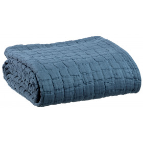 Plaid en coton stonewashed Swami - 130x200