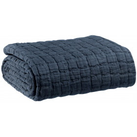 Plaid en coton stonewashed Swami - 130x200