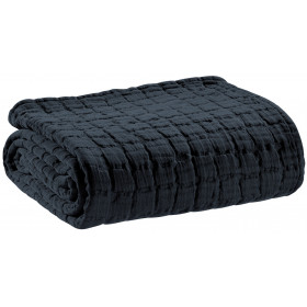 Plaid en coton stonewashed Swami - 130x200