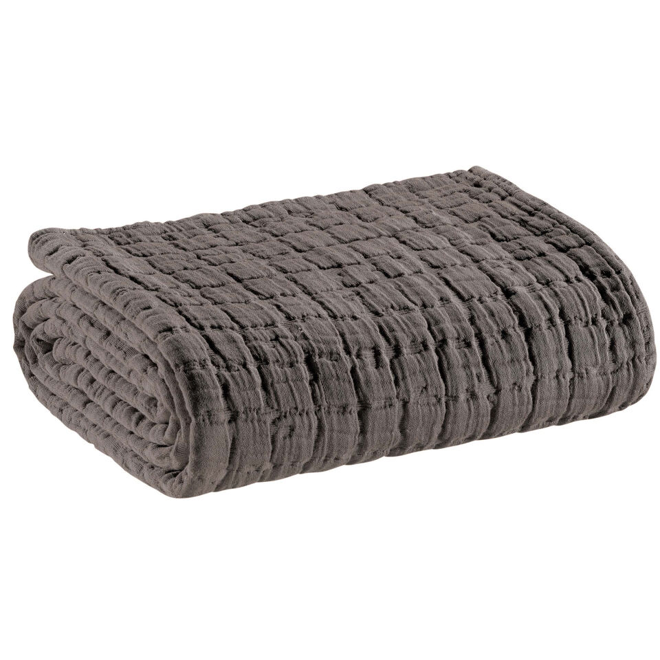 Plaid en coton stonewashed Swami - 130x200