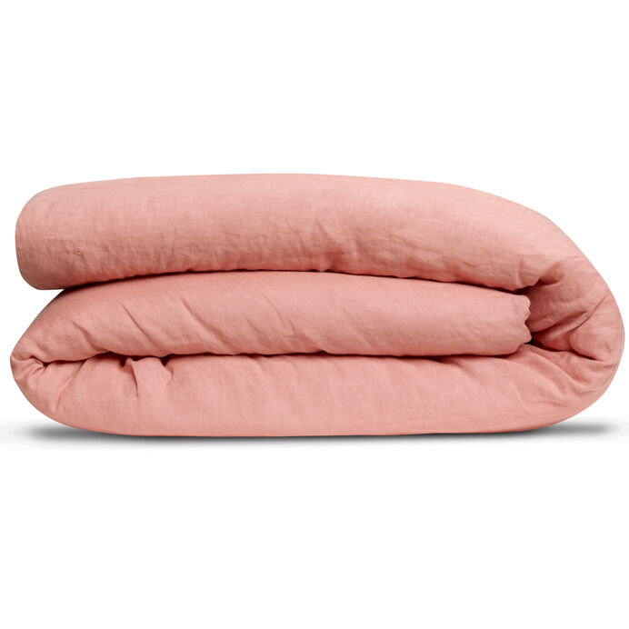 Vivaraise Housse de couette Linco bi-matière lin et coton