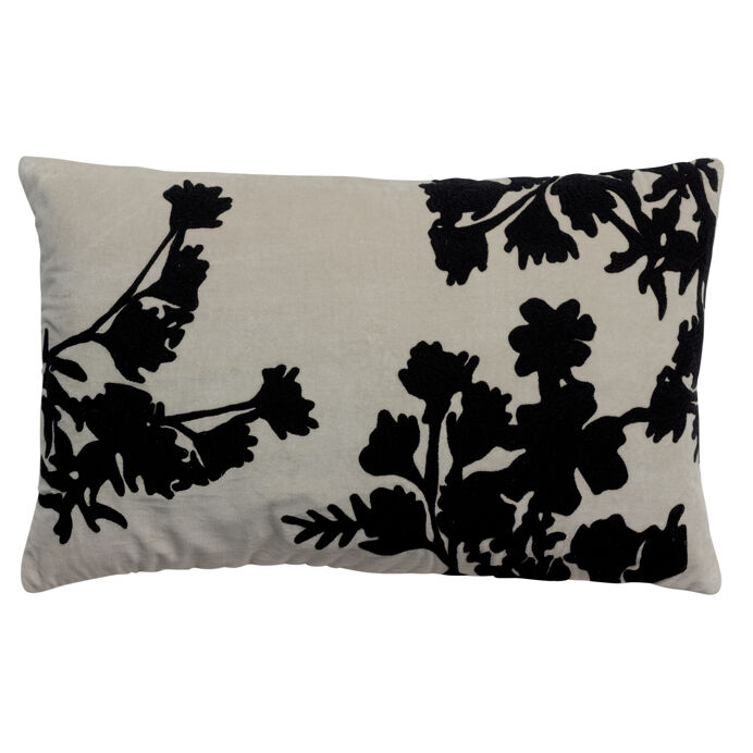 Vivaraise Coussin velours Rosalie brodé