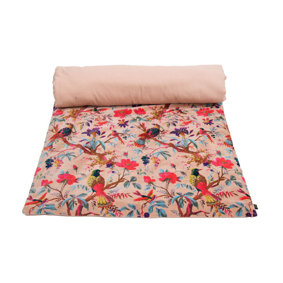 Housse d'Edredon BIRDY en Velours - HARMONY HAOMY Couleur:Cimarron