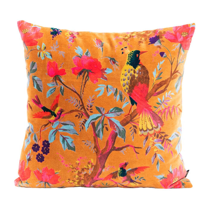 Harmony Textile - Haomy Housse de Coussin BIRDY en Velours