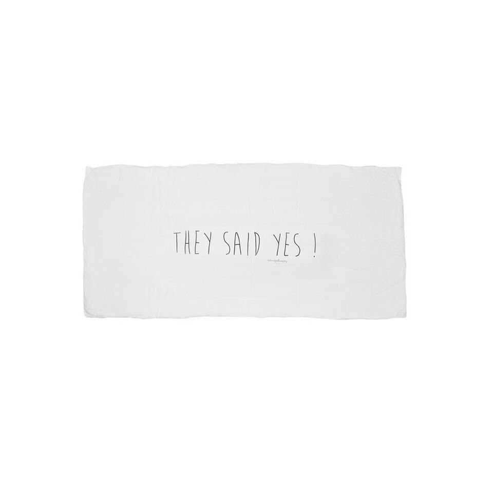 LOFT Mariage - Edredon "They said yes" 100% Lin - BED AND PHILOSOPHY