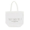LIVE Sac Mariage "They said yes" 100% Lin - 45x55cm - BED AND PHILOSOPHY