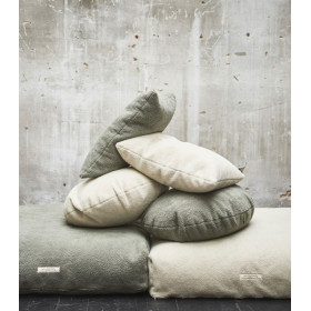 NEPAL Coussin Moumoute rectangulaire STONE - 30x60cm - BED AND PHILOSOPHY