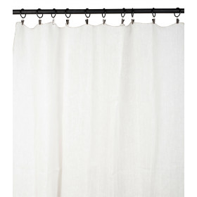 Rideaux FLORENCE en Lin à Fixer - HARMONY HAOMY Couleur:Blanc 