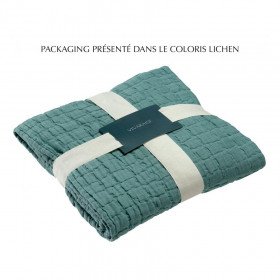 Plaid en coton stonewashed Swami - 130x200